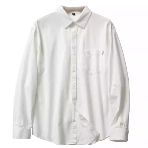 Men's flannel pure cotton long-sleeved shirt for spring and autumn.