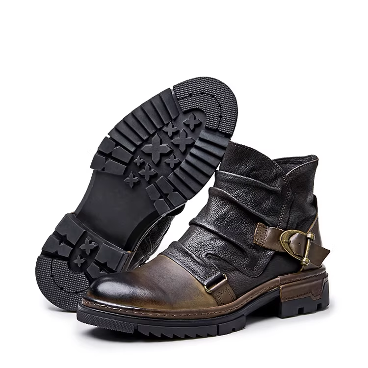 Harley-Davidson motorcycle riding boots, autumn and winter style, American retro men's shoes, Americana workwear, cowhide leather, summer paratrooper boots.