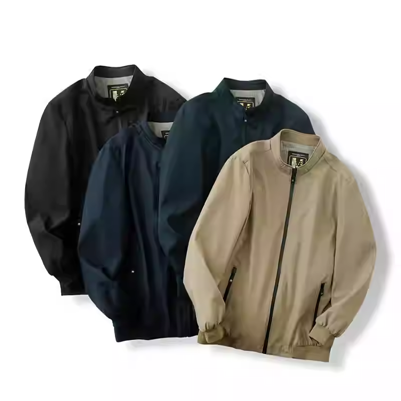 Spring new arrival: Men's simple and stylish stand-collar business casual jacket.