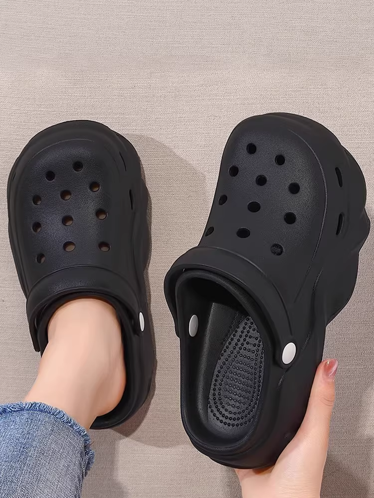 Thick-Soled, Height-Increasing, Non-Slip Slide Sandals